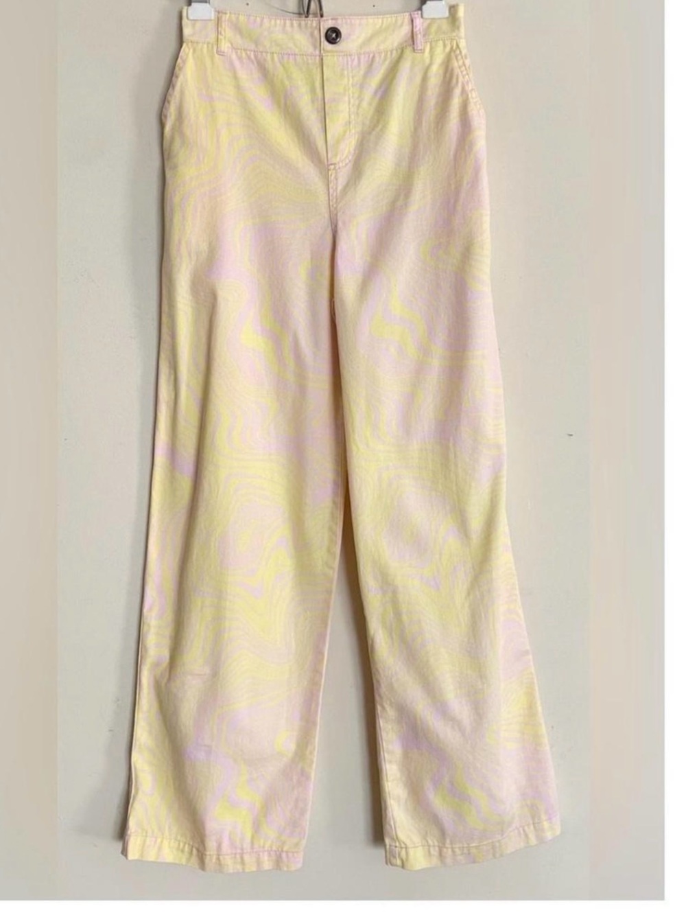 wild fable Pale Yellow Wide-Leg High-Waist Pants